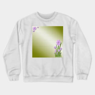 Purple flowers Crewneck Sweatshirt